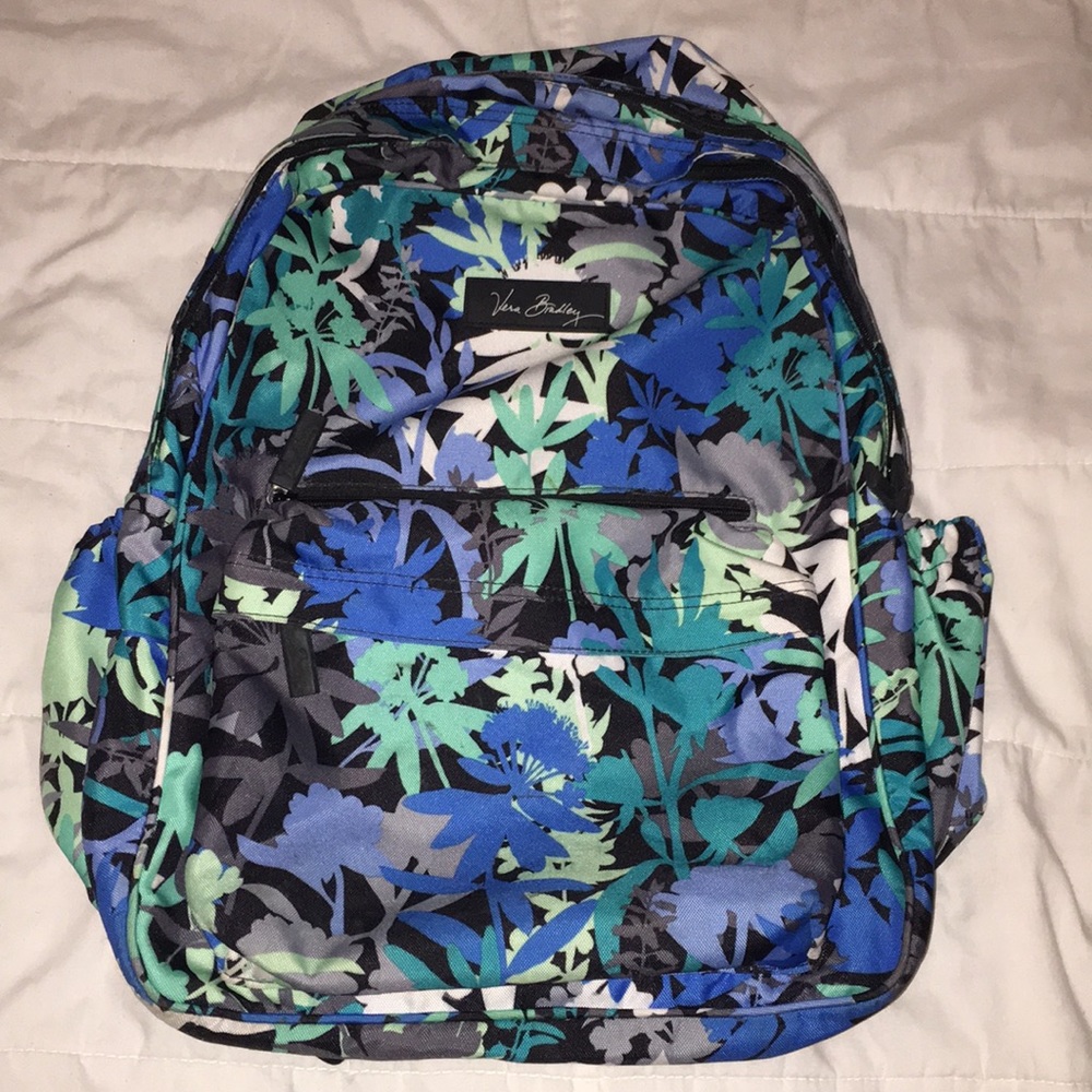 BROKEN Vera Bradley Backpack (see pics & desc.)